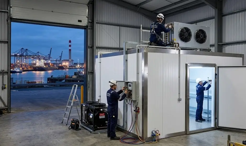 Cold room installation Sheffield – walk-in cold store interior