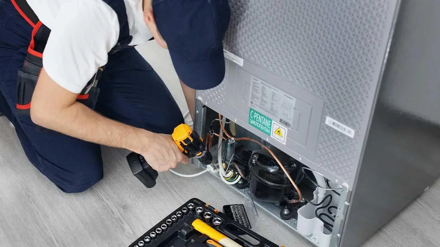 Commercial refrigeration engineer Peterborough installing cold room equipment